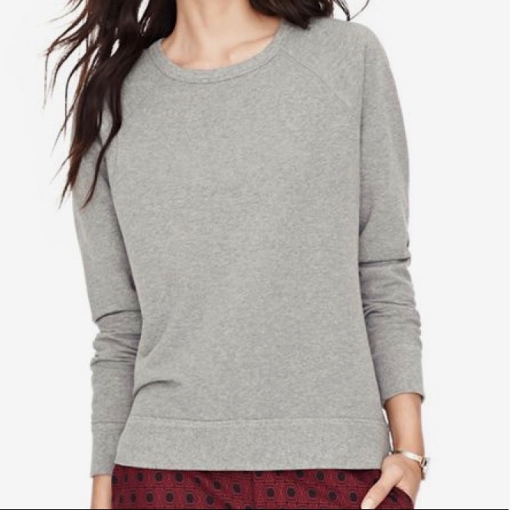 Fossil Gray Julie Sparkle Sweatshirt Large